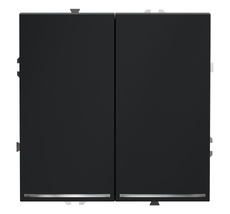 Проходной переключатель встраиваемый VOLTUM S70 двухклавишный с подсветкой 10А VLS020407