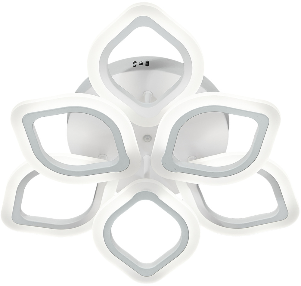 Люстра (+ночной режим) с пультом потолочная светодиодная 10212/6 LED*84W Escada 10212/6LED White_ESC