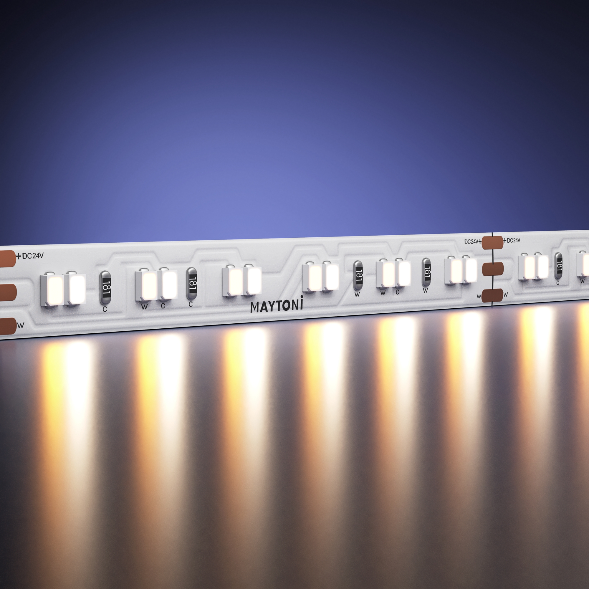 Светодиодная лента 24В 2835 21,3Вт/м 5м 1800-3000K IP20 Maytoni 201128_MY