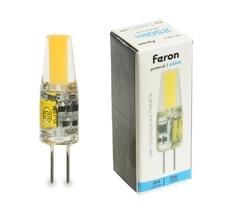 Лампа светодиодная JC капсульная 3W 12V G4 6400К Feron 51172_FR