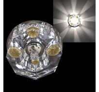 Точечный светильник круглый Sneha 7091/H G9 CR+YL_SN