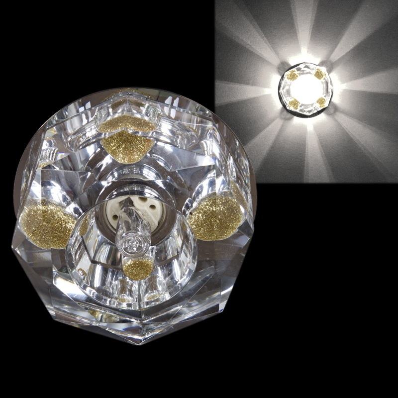 Точечный светильник круглый Sneha 7091/H G9 CR+YL_SN