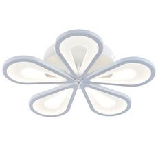 Люстра потолочная светодиодная с 5 лампочками диммируемая с пультом регулировкой цветовой температуры и ночным режимом 10206/5LED Escada 10206/5LED White_ESC