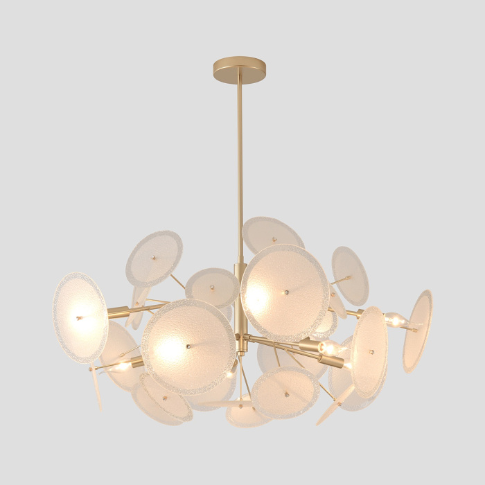 Подвесная люстра Crystal Lux DANDELION SP10 GOLD_CR