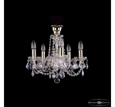 Хрустальная люстра Bohemia Ivele 1402/5/141 G Leafs tube_BI