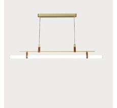 Подвесной светильник ILedex ZOOM 9498P-46W-3000K GL-BR-WH_IX