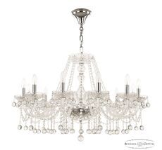 Хрустальная люстра Bohemia Ivele Crystal 108/12/300 Ni_BI