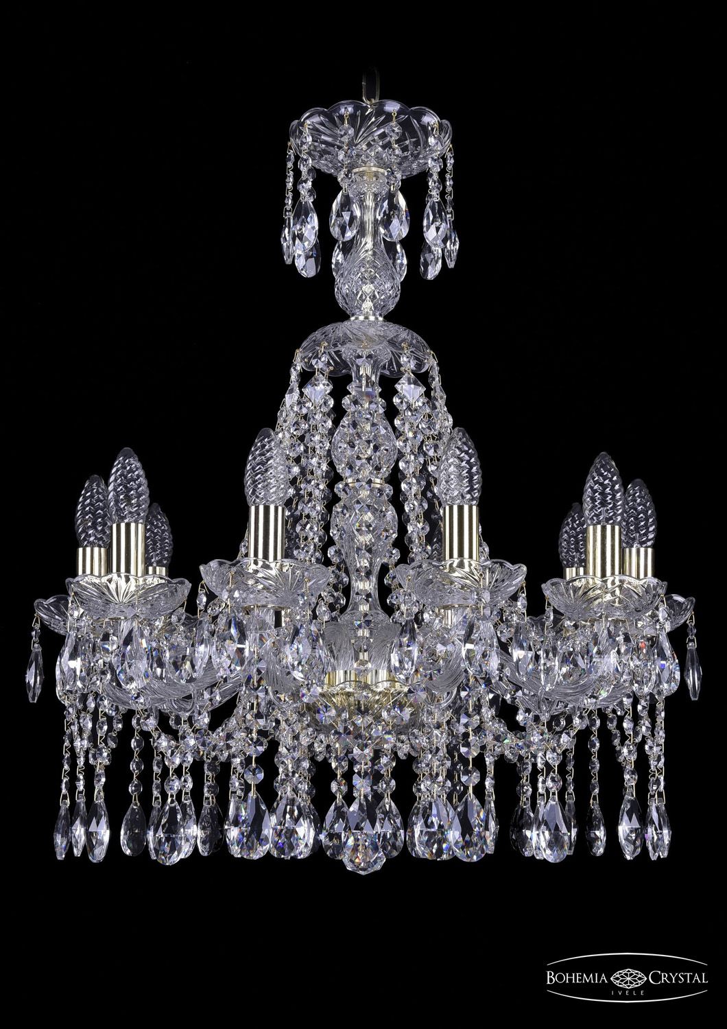 Хрустальная люстра Bohemia Ivele 1413/10/200/XL-66 G_BI