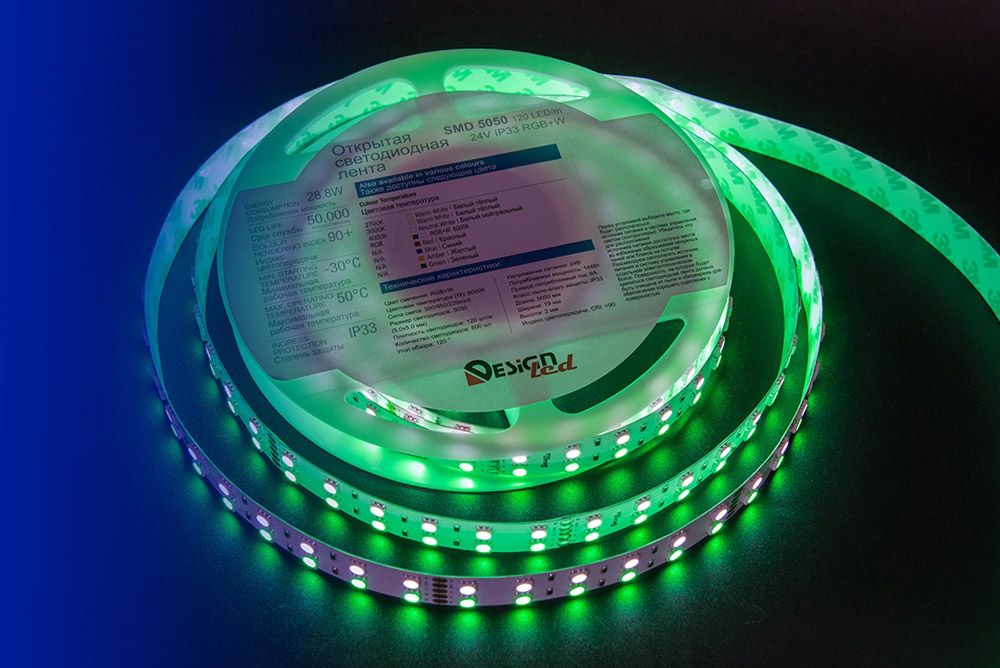 Лента светодиодная 1м. 28,8W 6000K LUX DSG5120-24-RGB+W-33 00-00000514_SW