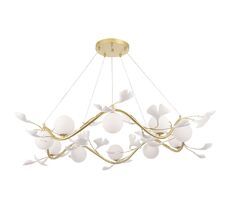 Подвесная люстра Crystal Lux COLIBRI COLIBRI SP10 GOLD_CR