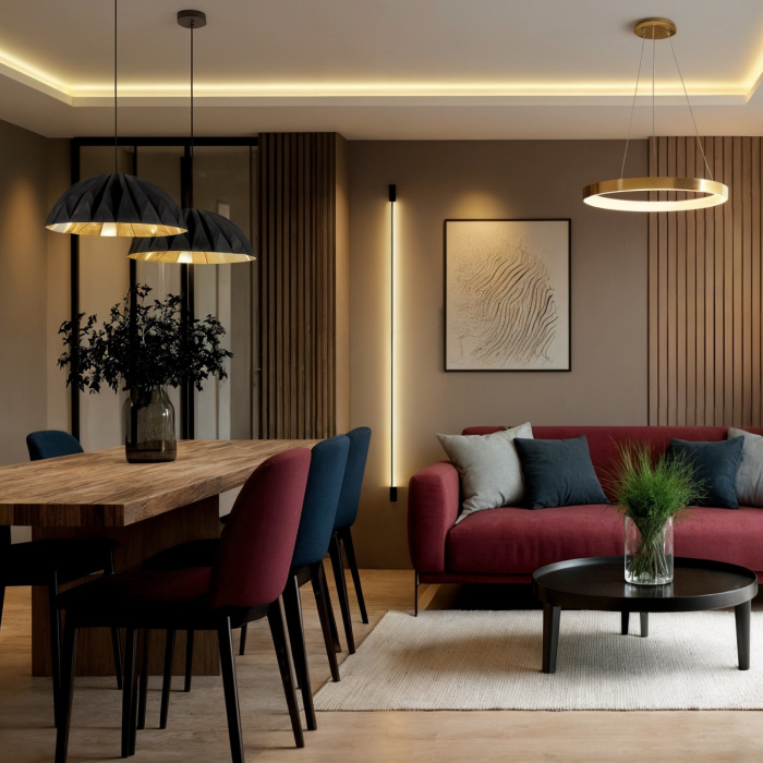 Подвесной светильник кольцо светодиодный Denkirs DK6272-SG