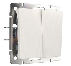 Выключатель двухклавишный Werkel WL13-SW-2G a051172_WR