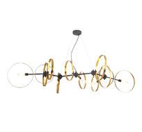 Подвесная люстра Crystallux ARMONICA ARMONICA SP8 BLACK/BRASS V1_CR