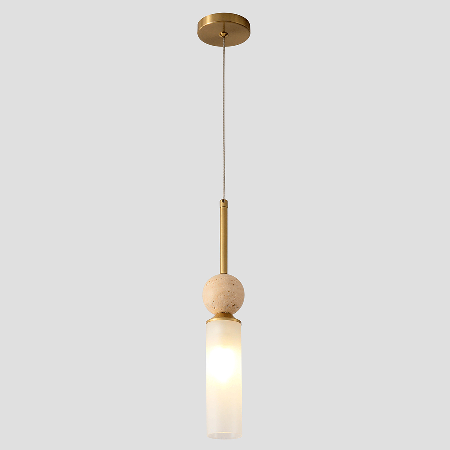 Подвесной светильник Crystal Lux SIMPLY SP1 BRASS_CR