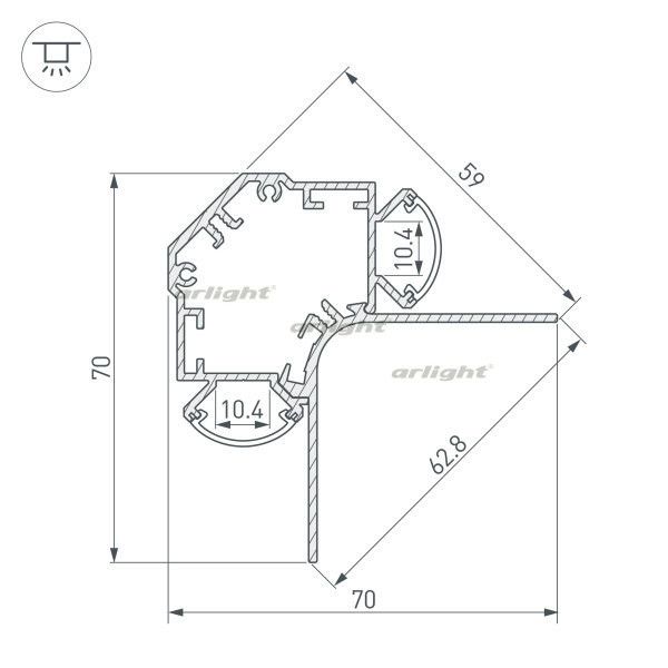 Профиль Arlight ARH-DECORE 034985_ARL