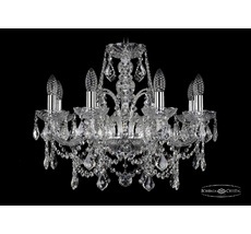 Хрустальная люстра Bohemia Ivele 1411/8/195 Ni Leafs_BI