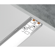 Алюминиевый профиль накладной для ленты до 15мм Ambrella Light ILLUMINATION GP1500AL_AMB