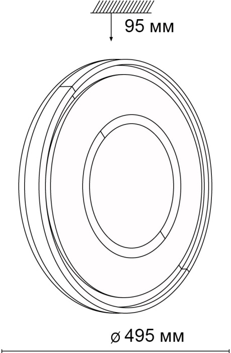 Настенно-потолочный светильник Sonex STOKI 3046/EL_Sonex