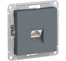 Розетка встраиваемая Ethernet RJ-45 (грифель) Systeme Electric ATN000783