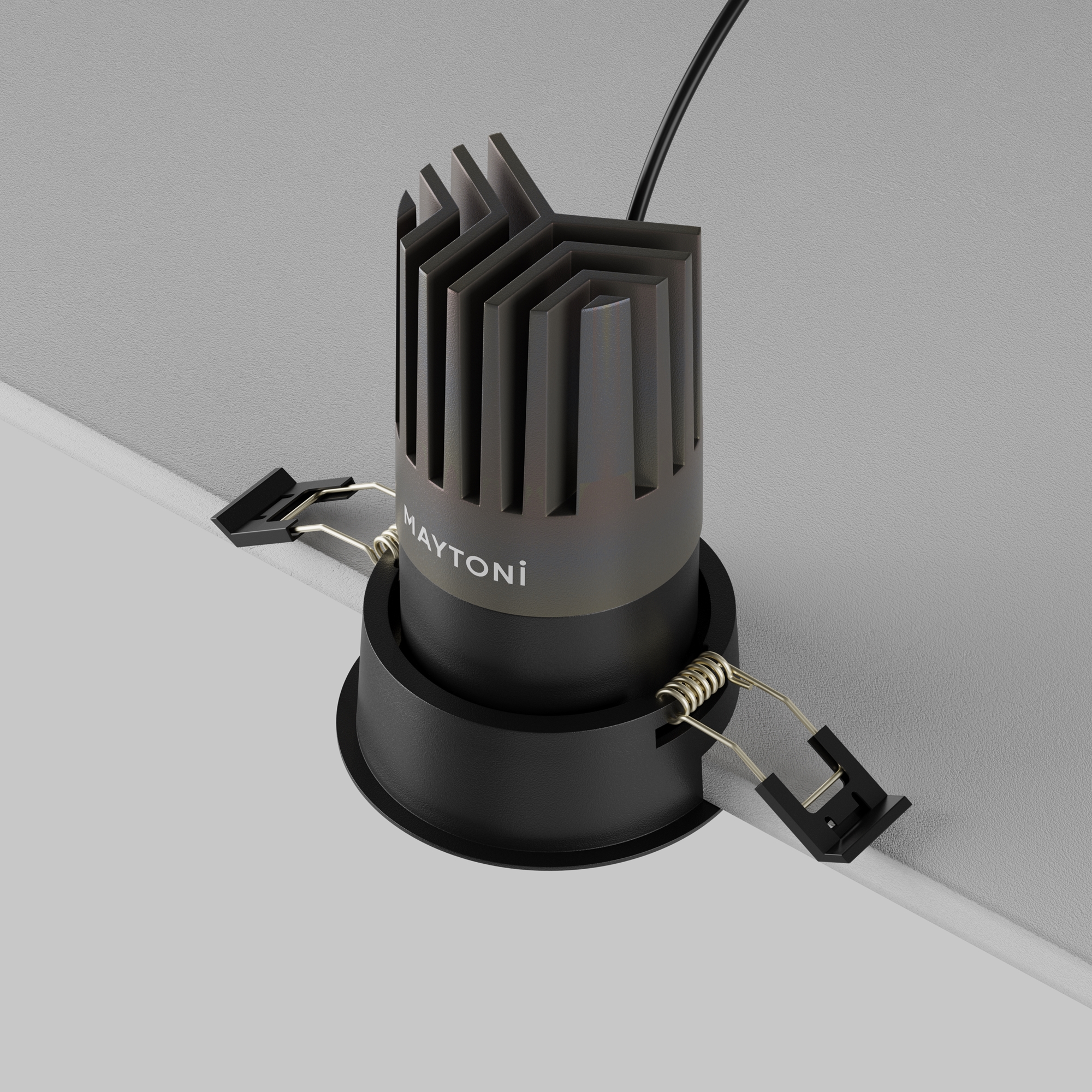 Встраиваемый светильник Maytoni Dip DL118-15W-3K-B_MY