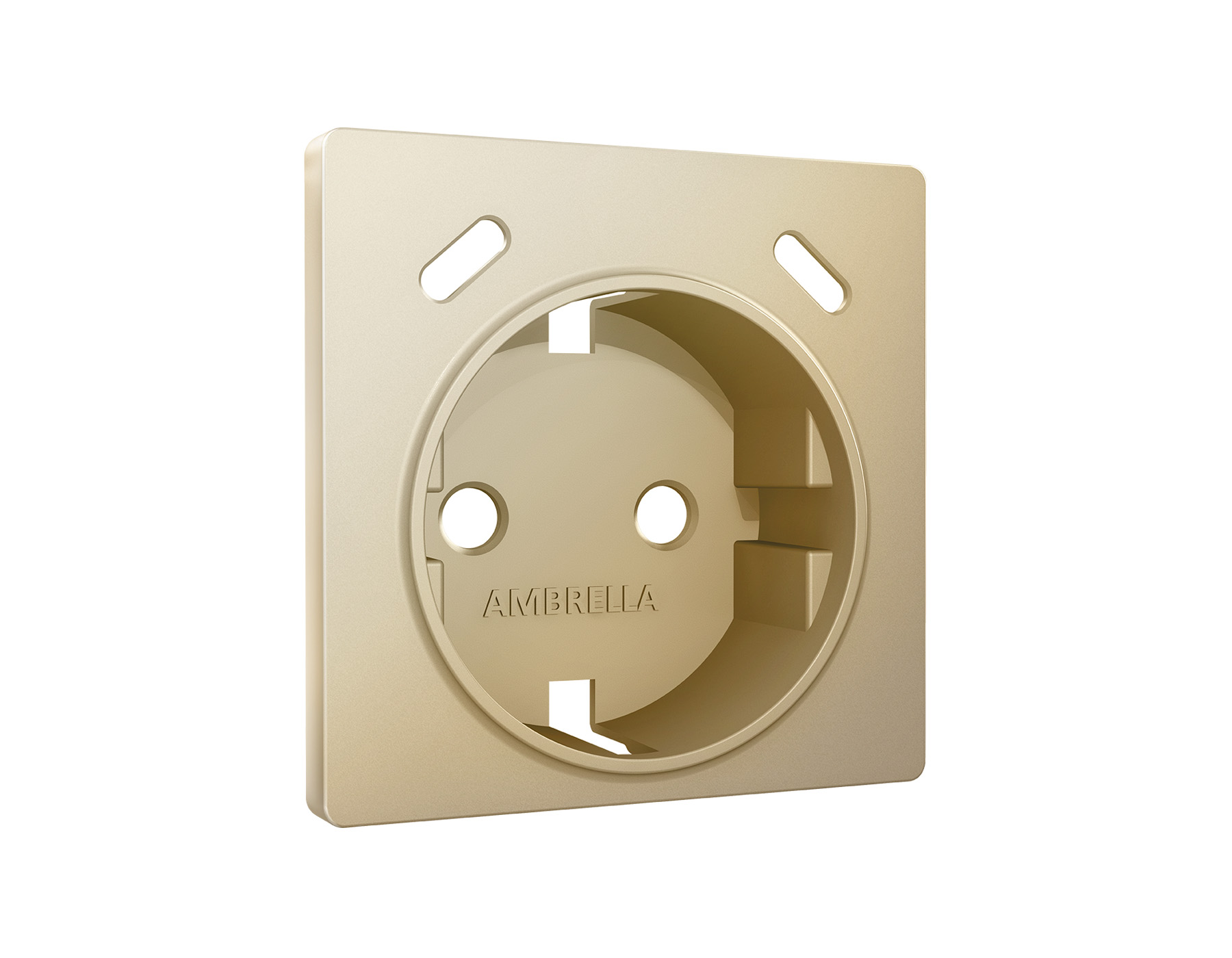 Лицевая панель ALFA для электрической розетки с/з со шторками 2USB C+C QUANT Ambrella Volt AP6105_AMB