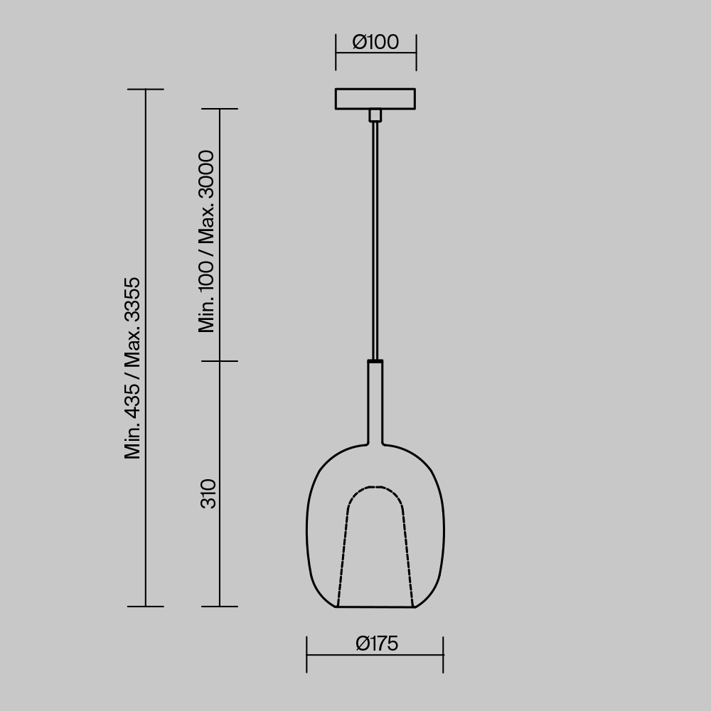 Подвесной светильник Maytoni Duality MOD271PL-01W1_MY