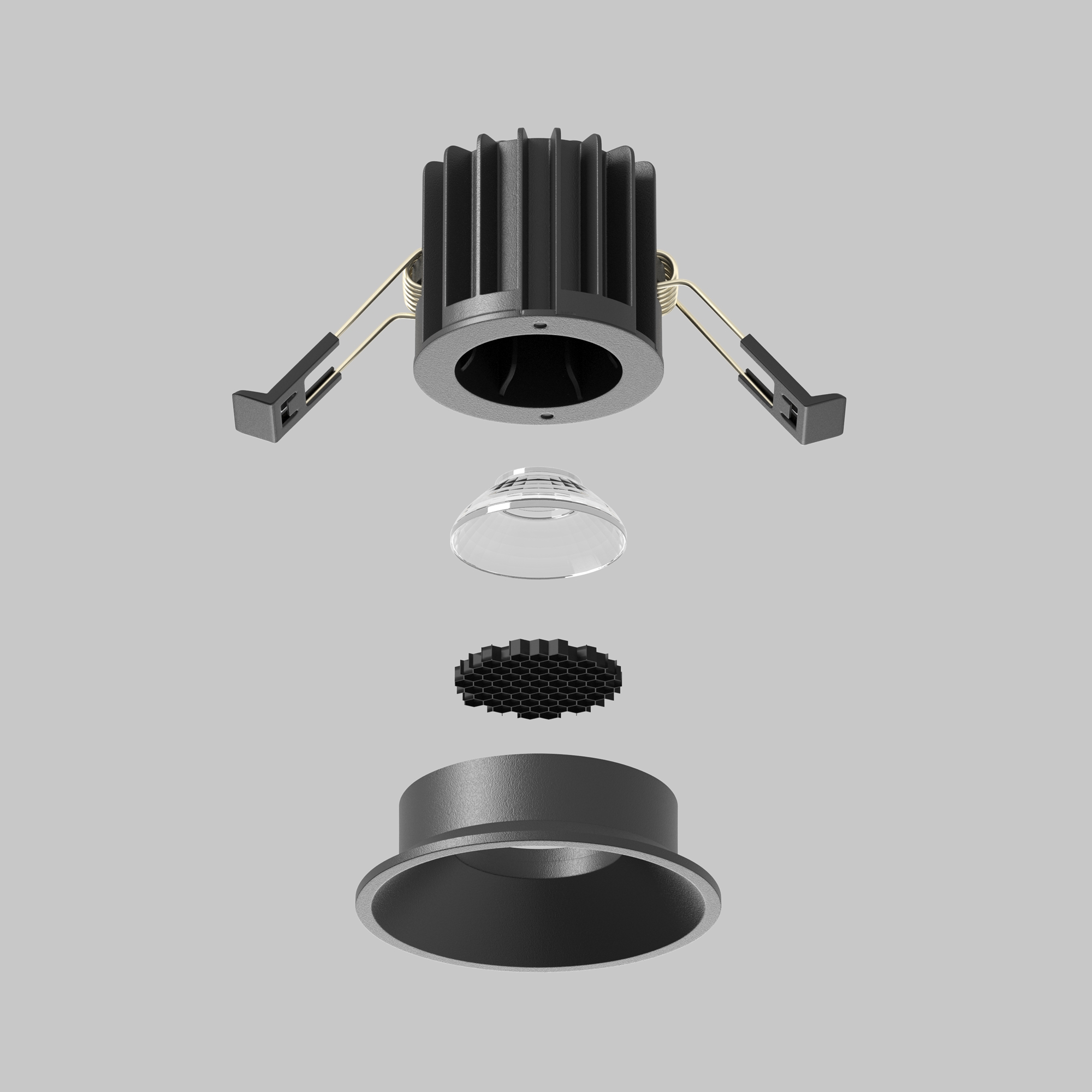 Встраиваемый светильник Maytoni Round DL058-7W4K-B_MY