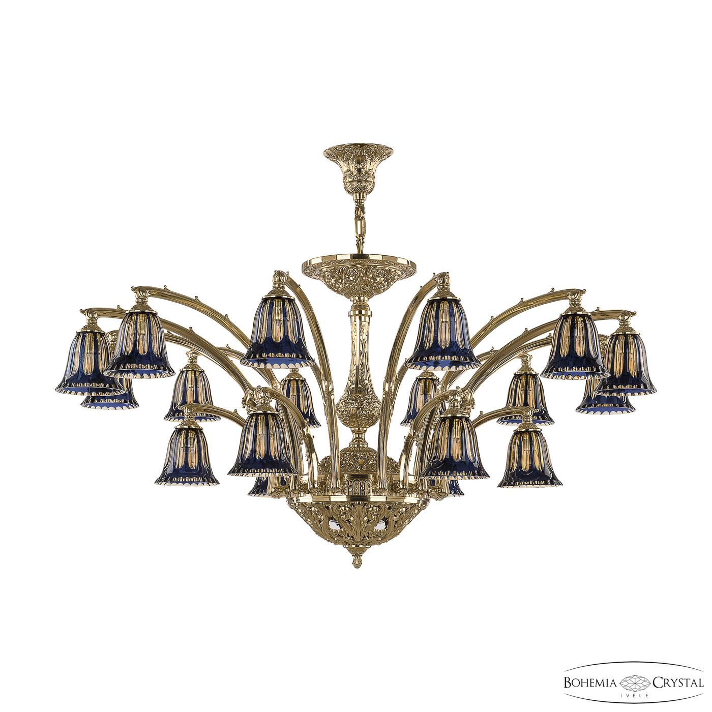

Хрустальная люстра Bohemia Ivele 72111/12+6/420 AZ G P2 D Amber-Blue/H-1H, 72111/12+6/420 AZ G P2 D Amber-Blue/H-1H
