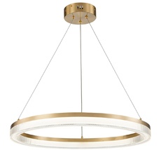 Подвесная люстра с пультом светодиодная (14011/1P Brass) Indigo V000065L