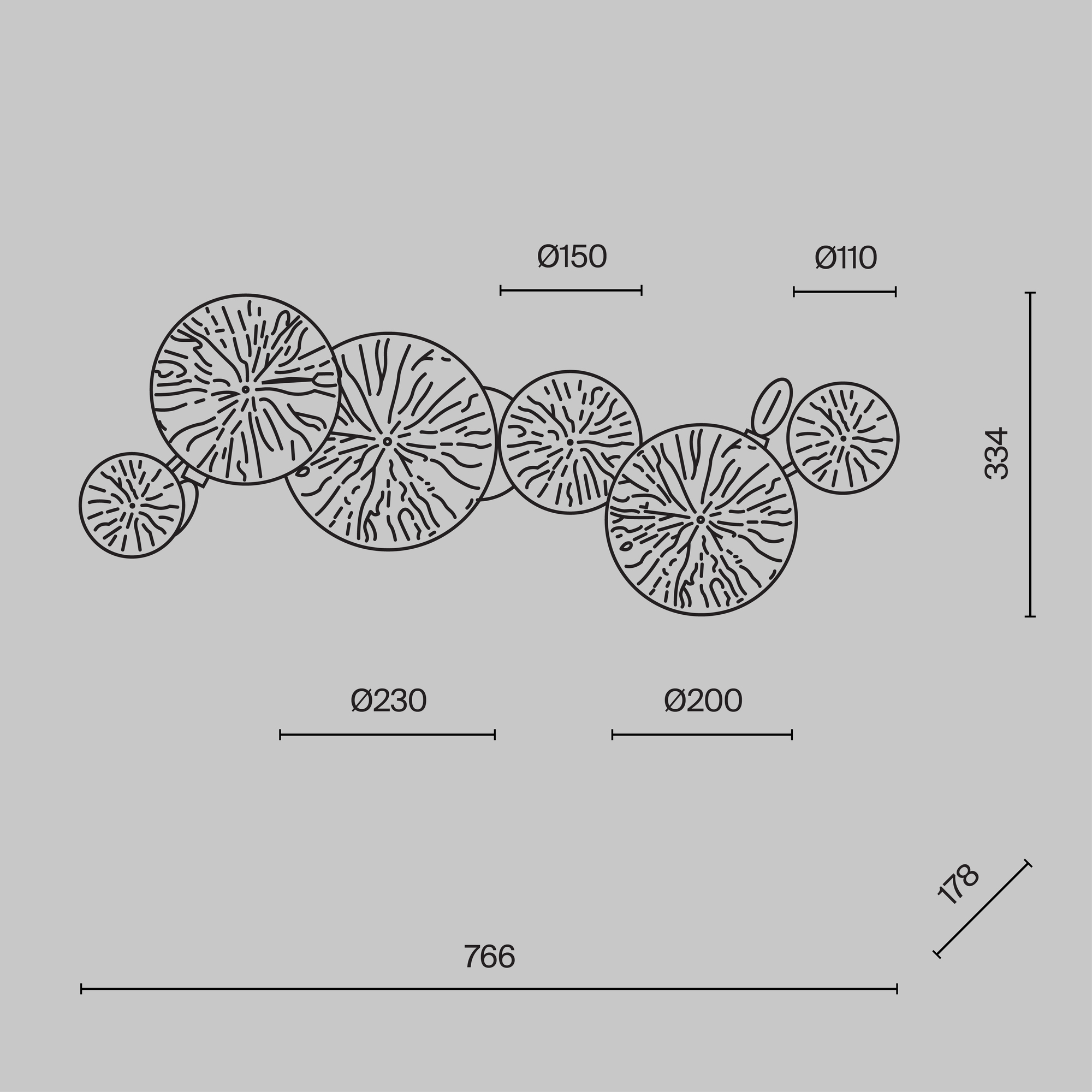 Настенный светильник Maytoni Lovetann MOD082WL-04G_MY