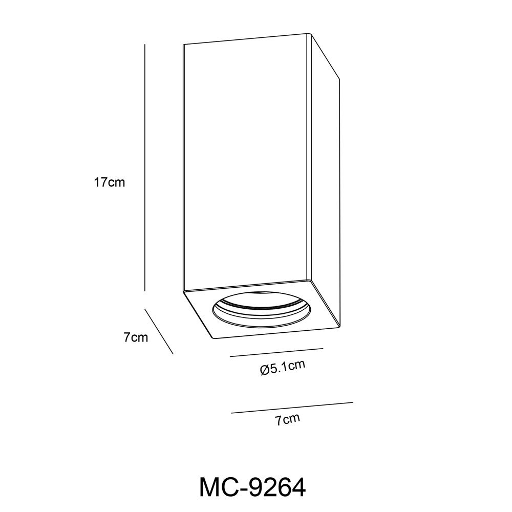 Накладной светильник ArteLamp Tubo A9263PL-1WH