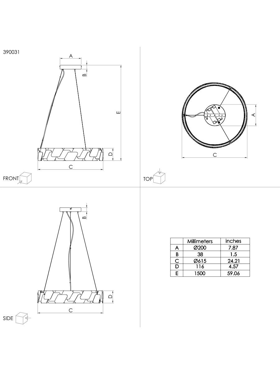 Подвесной светильник Eglo  ALTAGRACIA 390031