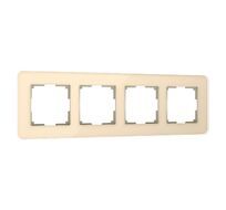 Рамка из стекла на 4 поста Elite айвори Werkel a057885_WR