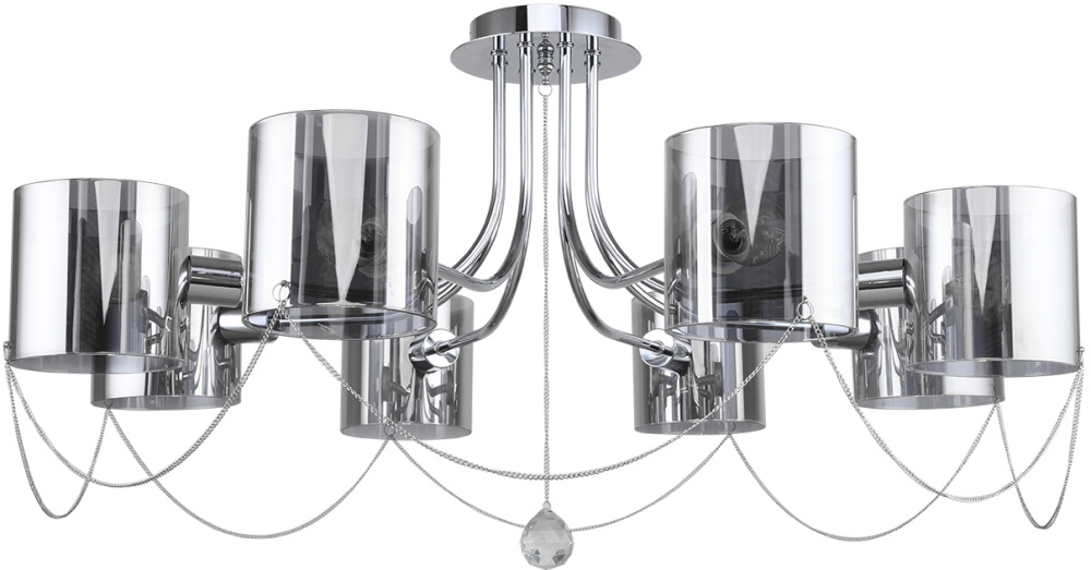 Люстра хрустальная потолочная на штанге E14*40W Escada 683/8P_ESC