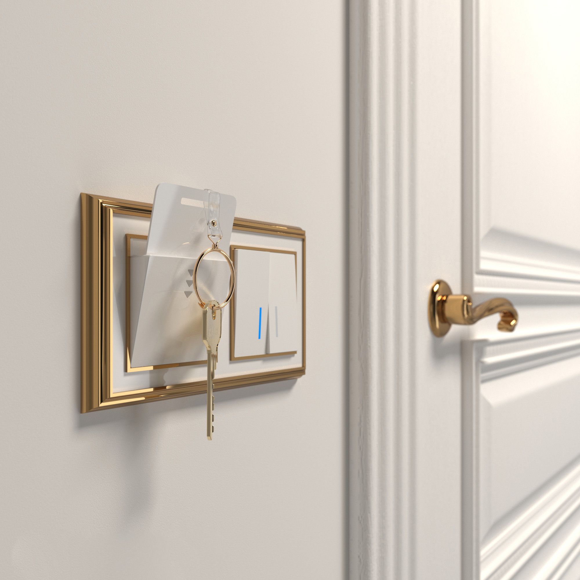 Электронный карточный выключатель Mechanism White Switch WL a051130_WR