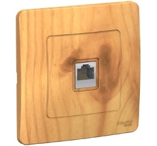 Розетка встраиваемая Ethernet RJ-45 (ясень) Systeme Electric BLNIS045005