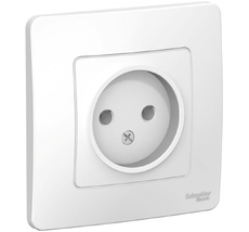 Розетка встраиваемая без заземления (белый) Systeme Electric BLNRS000011