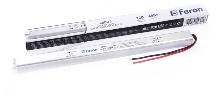 Трансформатор электронный для светодиодной ленты 60W 12V (драйвер), LB001 41345 Feron 41345_FR