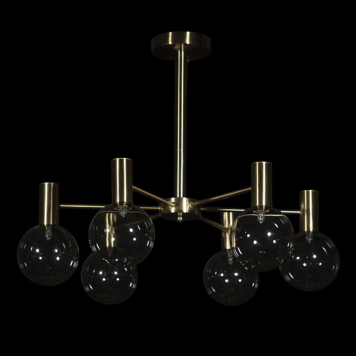 Потолочная люстра Loft IT на штанге Tiara 10045/6 Gold_LF