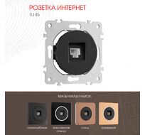 Розетка интернет RJ45 Arte Milano 202.45-1.black