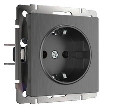 Розетка с заземлением и шторками Werkel WL04-SKGS-01-IP44 a050750_WR