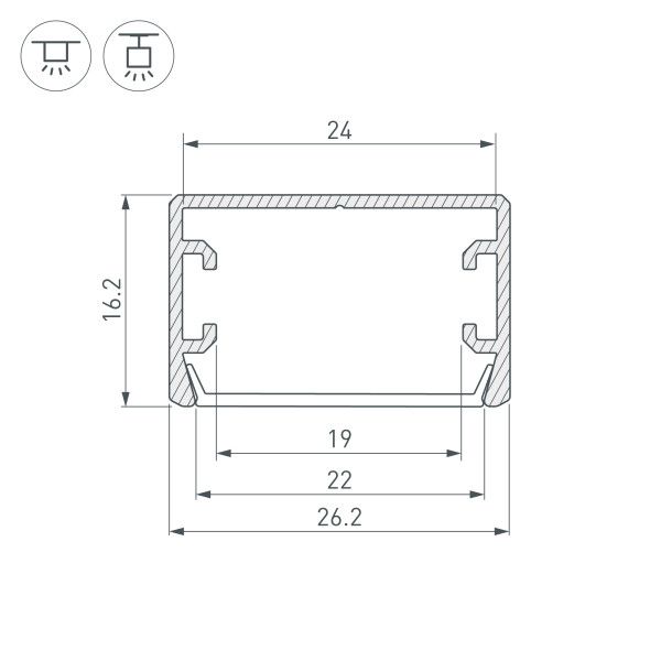 Профиль Arlight PLS-LOCK 033224_ARL