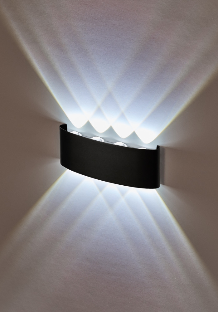 Настенный светильник влагозащищенный светодиодный Imex IL.0014.0001-8 BK_IM