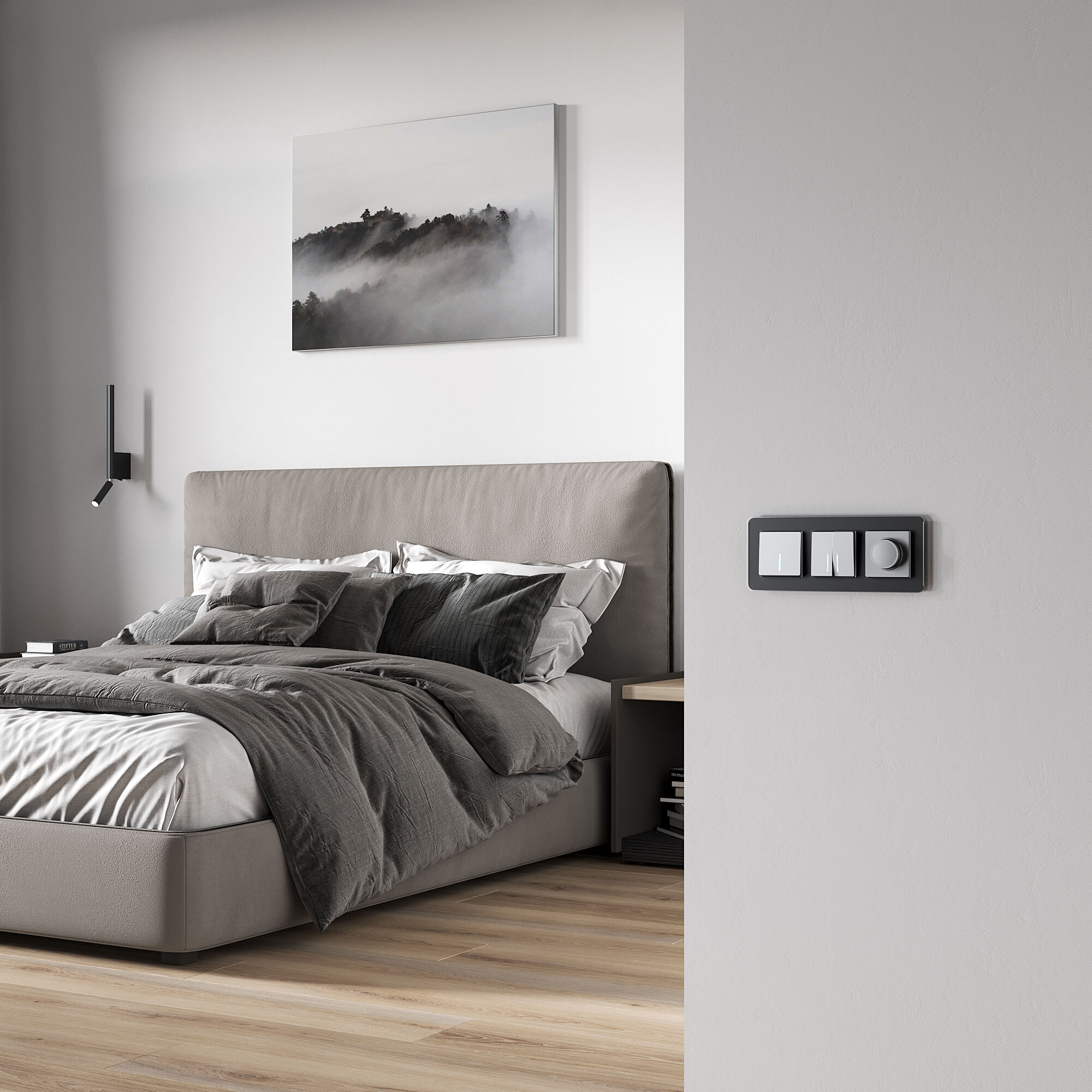 Выключатель двухклавишный с подсветкой Werkel a063610_WR