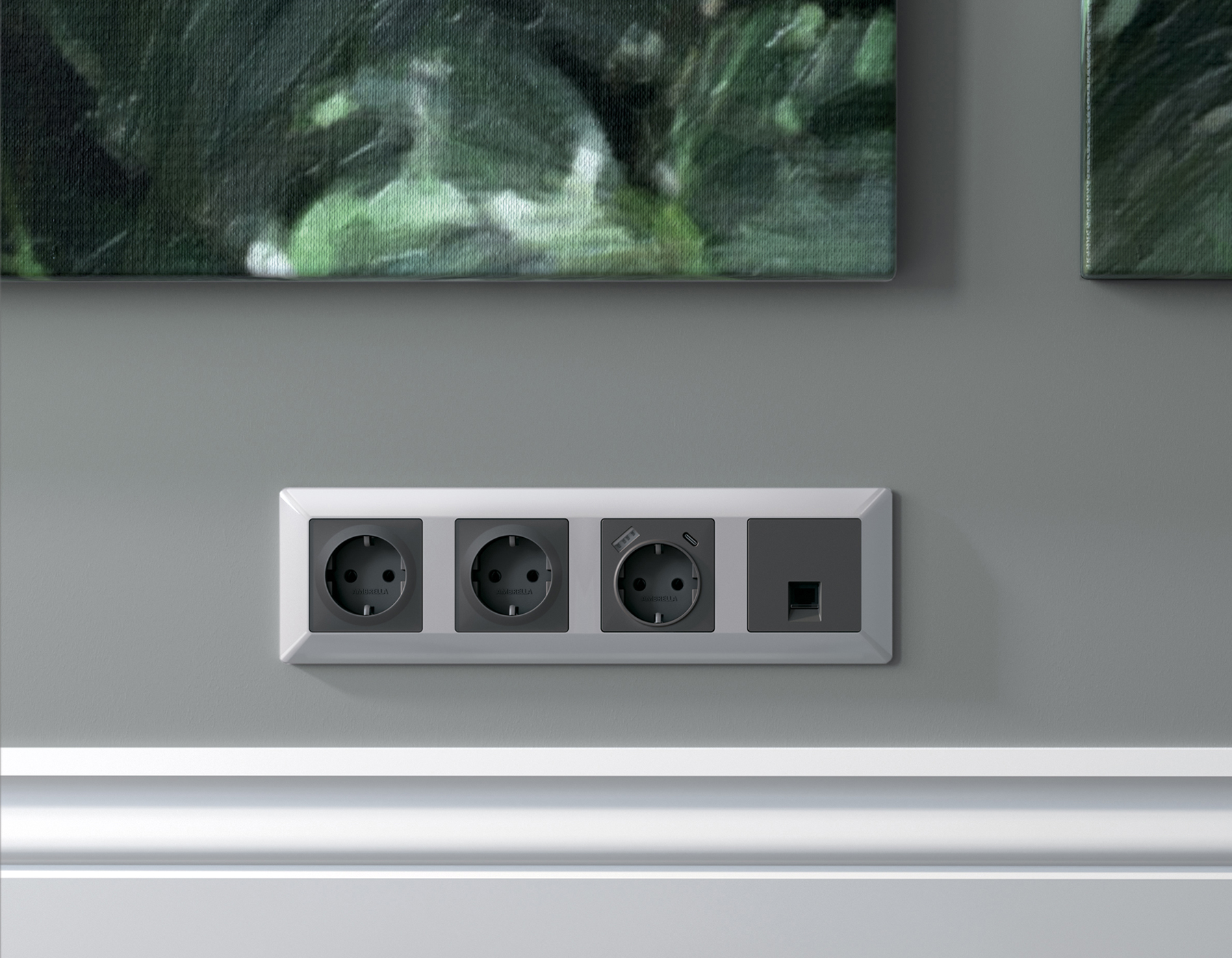 Рамка Ambrella Volt ALFA Line AF110403_AMB