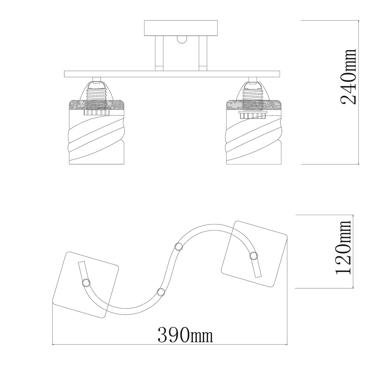 Потолочная люстра De Markt Тетро 673016702_MW