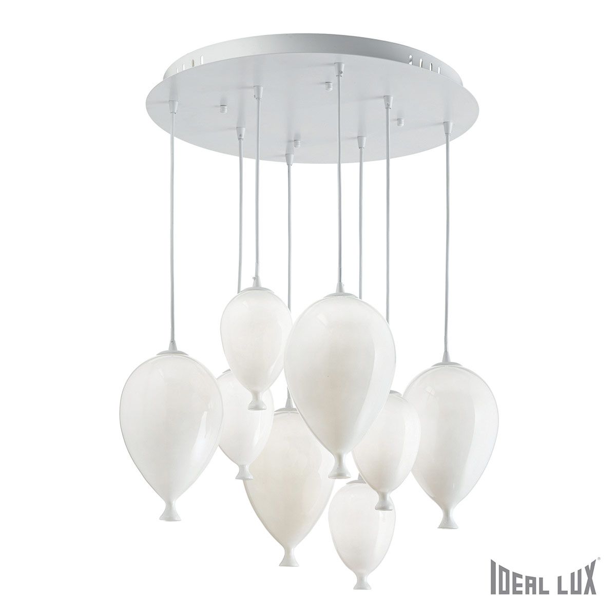 Подвесная люстра Ideallux CLOWN SP8 BIANCO_IL