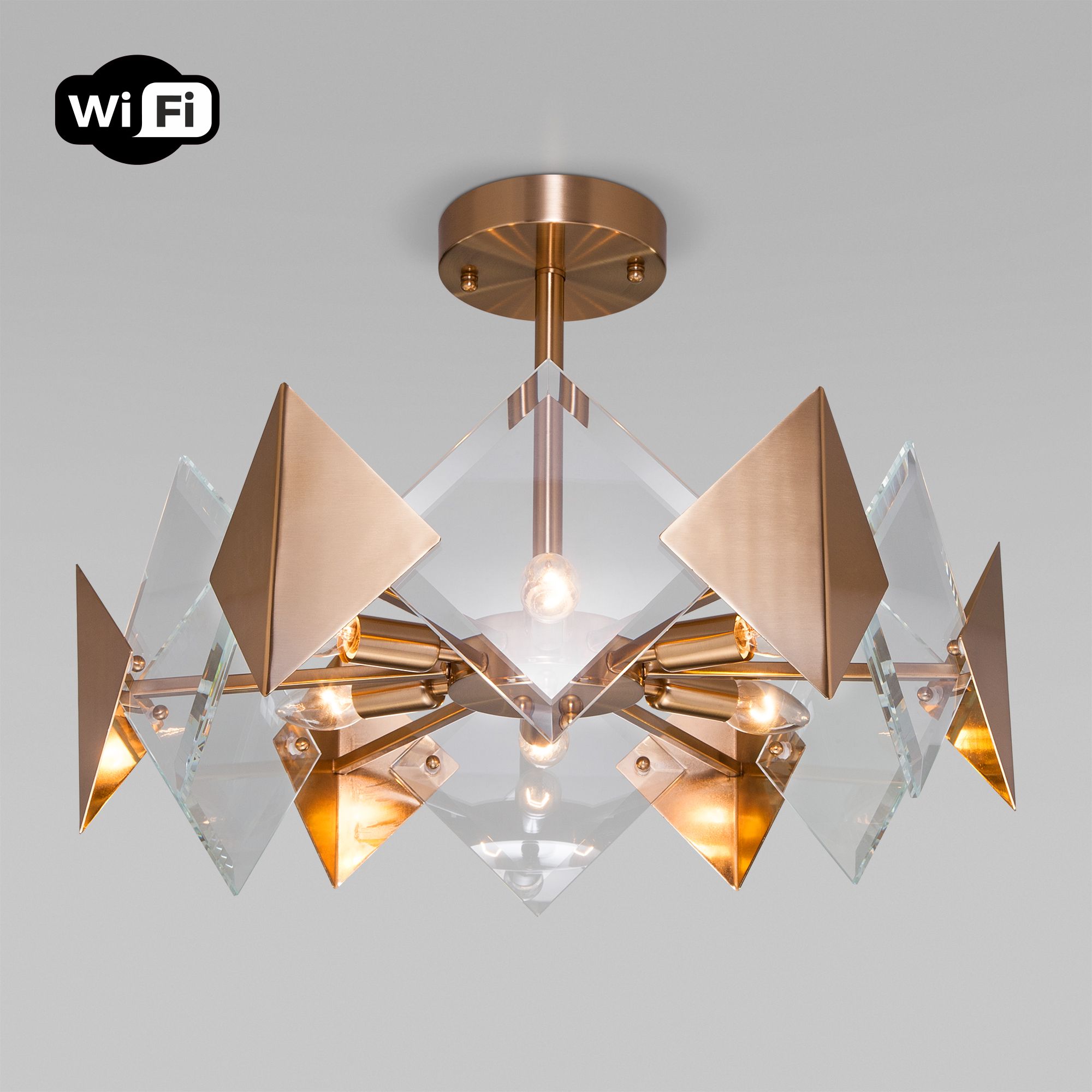 

Потолочная люстра Eurosvet с управлением по Wi-Fi Origami a054098, a054098