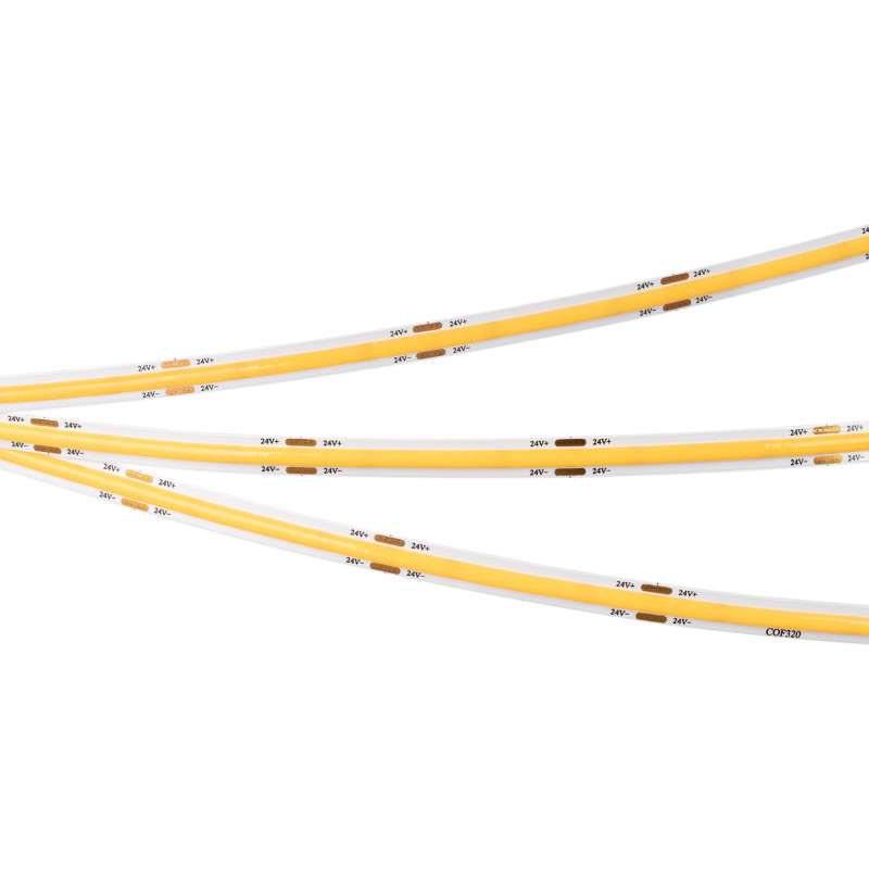Светодиодная лента Arlight COB-X320-8mm 1600LED 24v 40w белый (теплый) 039022(1)_ARL