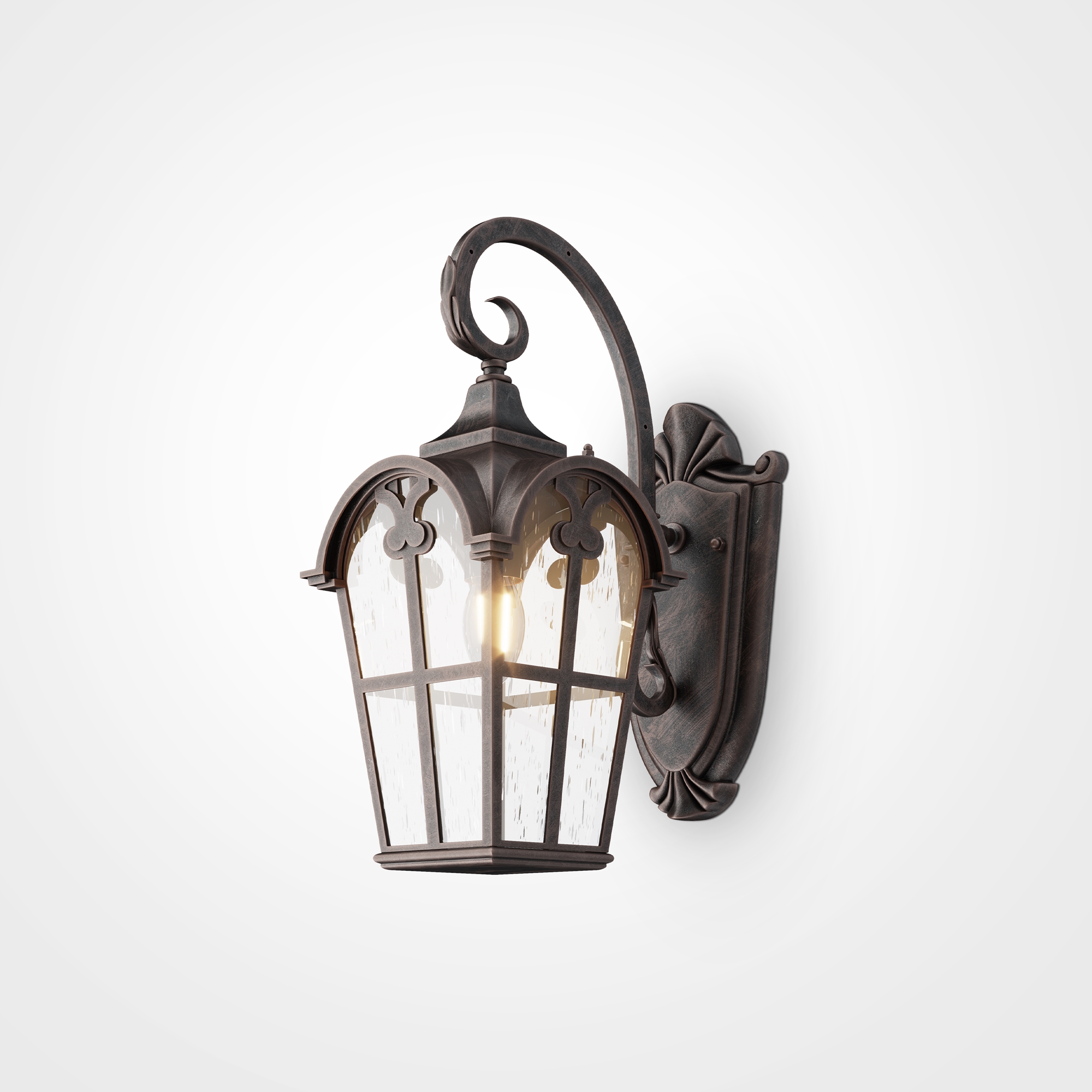 Уличный настенный светильник Albion O413WL-01BZ_MY